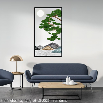 tranh chim cong ghep cay tung 16 10 2021 van