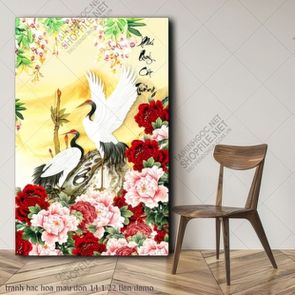tranh hac hoa mau don 14 1 22 tien