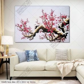 tranh hoa dao 20 1 2022 vy