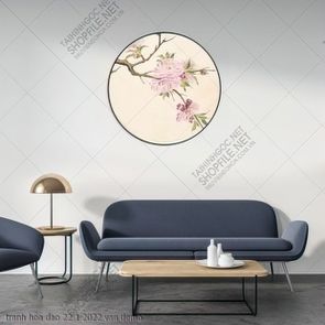 tranh hoa dao 22 1 2022 van