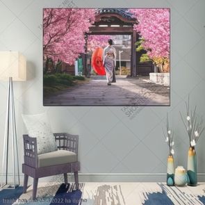 tranh hoa dao 25 3 2022 ha