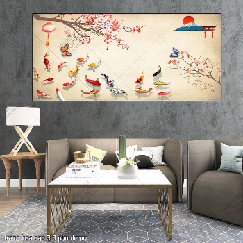 tranh hoa dao 3 8 phu