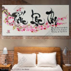 tranh hoa dao 5 4 2022 ha