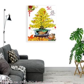tranh hoa mai  19 05 2021 duyen
