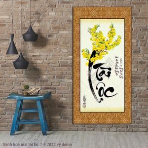 tranh hoa mai tai loc 7 4 2022 vy