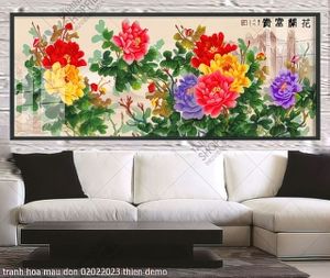 tranh hoa mau don 02022023 thien
