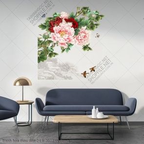 tranh hoa mau don 24 6 2022 vy