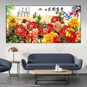 tranh hoa mau don 5 9 2022 ha