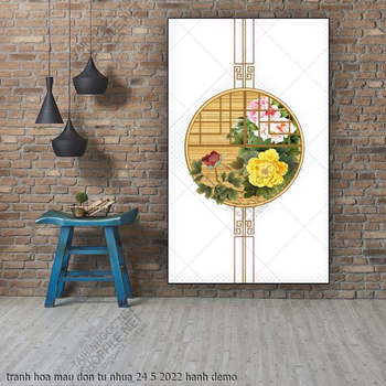 tranh hoa mau don tu nhua 24 5 2022 hanh