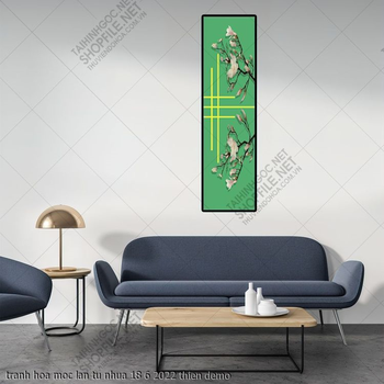 tranh hoa moc lan tu nhua 18 6 2022 thien