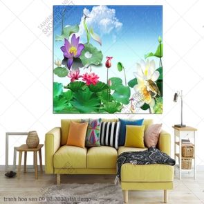 tranh hoa sen 09 07 2022 dat