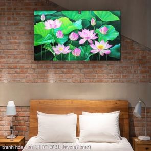tranh hoa sen 14 07 2021 duyen