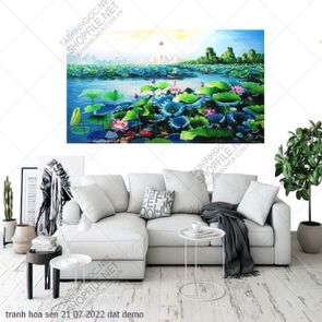 tranh hoa sen 21 07 2022 dat