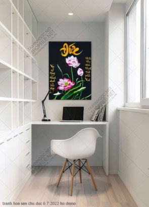 tranh hoa sen chu duc 6 7 2022 ho