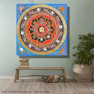 tranh mandala hoa tiet phat giao 26 7 22 tien