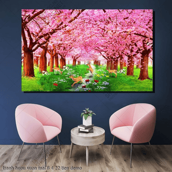 tranh phong canh huou vuon mai 8 4 22 tien