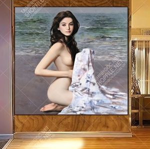 tranh khoa than co gai