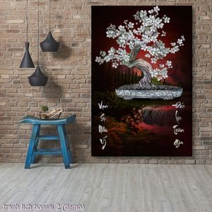 tranh lich kham trai oc xa cu bonsai 2