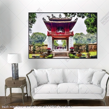 tranh ha noi mieu khue van cac ha noi 13 8 2022 thien