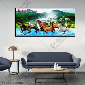 tranh ngua phong thuy 28 2 2022