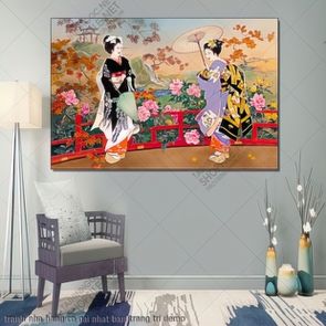 tranh nha hang co gai nhat ban trang tri tranh nha hang co gai nhat ban trang tri