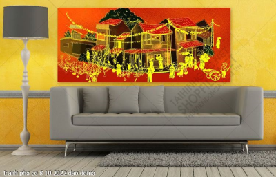 tranh ha noi pho co 8 10 2022 dao