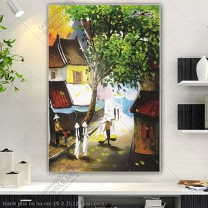 tranh pho co ha noi 19 2 2022 hanh