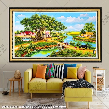 tranh phong canh lang que 09 08 2022 dao