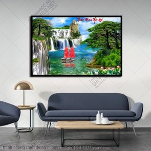 tranh phong canh thuan buom xuoi gio 18 4 2022 van