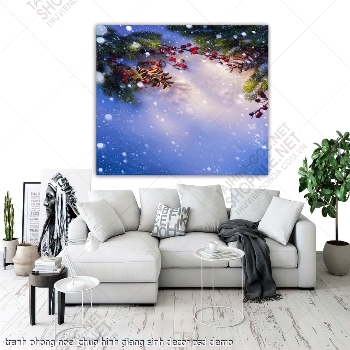 tranh phong noel chup hinh giang sinh decor psd