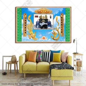 tranh phong tho to tien ong ba in uv