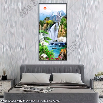 tranh phong thuy thac nuoc 23022023 ho