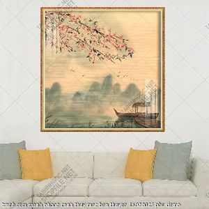 tranh rem manh phong canh thuy mac ben thuyen 15022023 phu