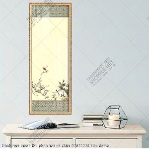 tranh rem manh thu phap hoa va chim 02022023 hieu