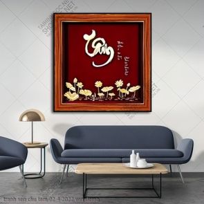 tranh sen chu tam 22 4 2022 van
