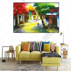 tranh ha noi son dau 19 3 ho