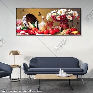 tranh son dau hoa qua 1 8 phu