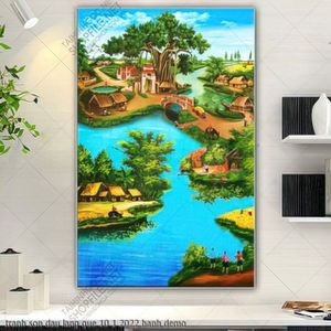 tranh son dau lang que 10 1 2022 hanh