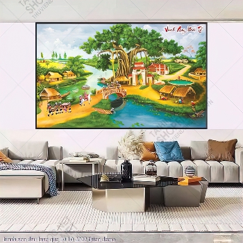 tranh son dau lang que 10 10 2022 thien