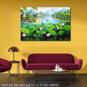 tranh son dau lang que 11 11 21 tien