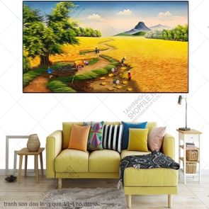 tranh son dau lang que 13 4 ho