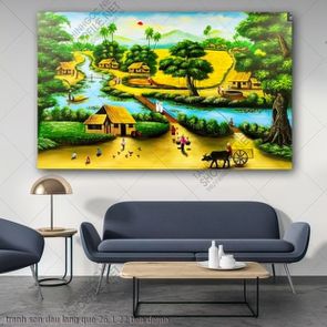 tranh son dau lang que 26 1 22 tien