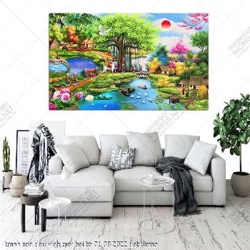 tranh lang que son dau vinh quy bai to 01 08 2022 dat