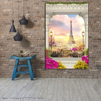 tranh cua so thap paris 4 8 2022 ho