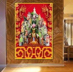 tranh tu phu cong dong ba chua son trang phong tho son trang 100x150