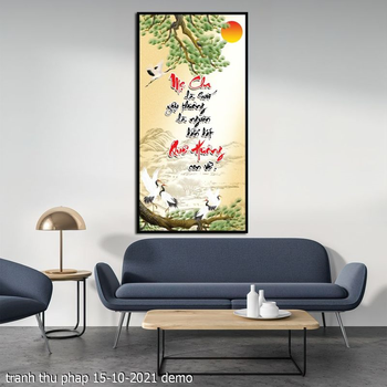 tranh thu phap 15 10 2021