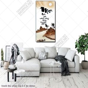 tranh thu phap me 5 1 ho