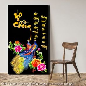 tranh thu phap vo chong chim cong 10 11 21 tien