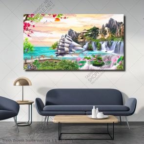 tranh thuyen buom xuoi gio 4 1 ho