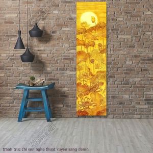 tranh truc chi sen nghe thuat xuyen sang